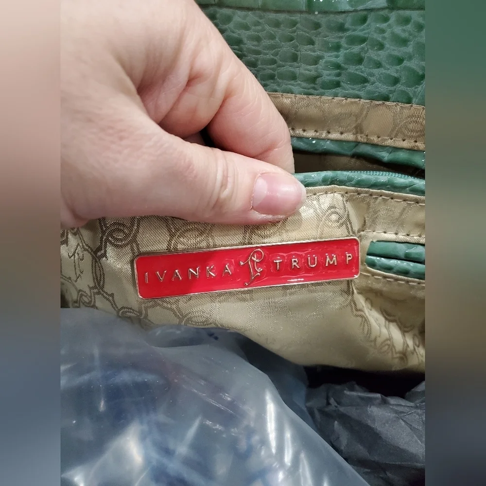 Ivanka Trump Croc Simulated Leather Tote - Picture 10 of 14